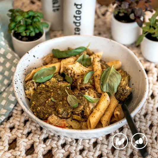 Vegetarian Pesto Pasta (Shred)