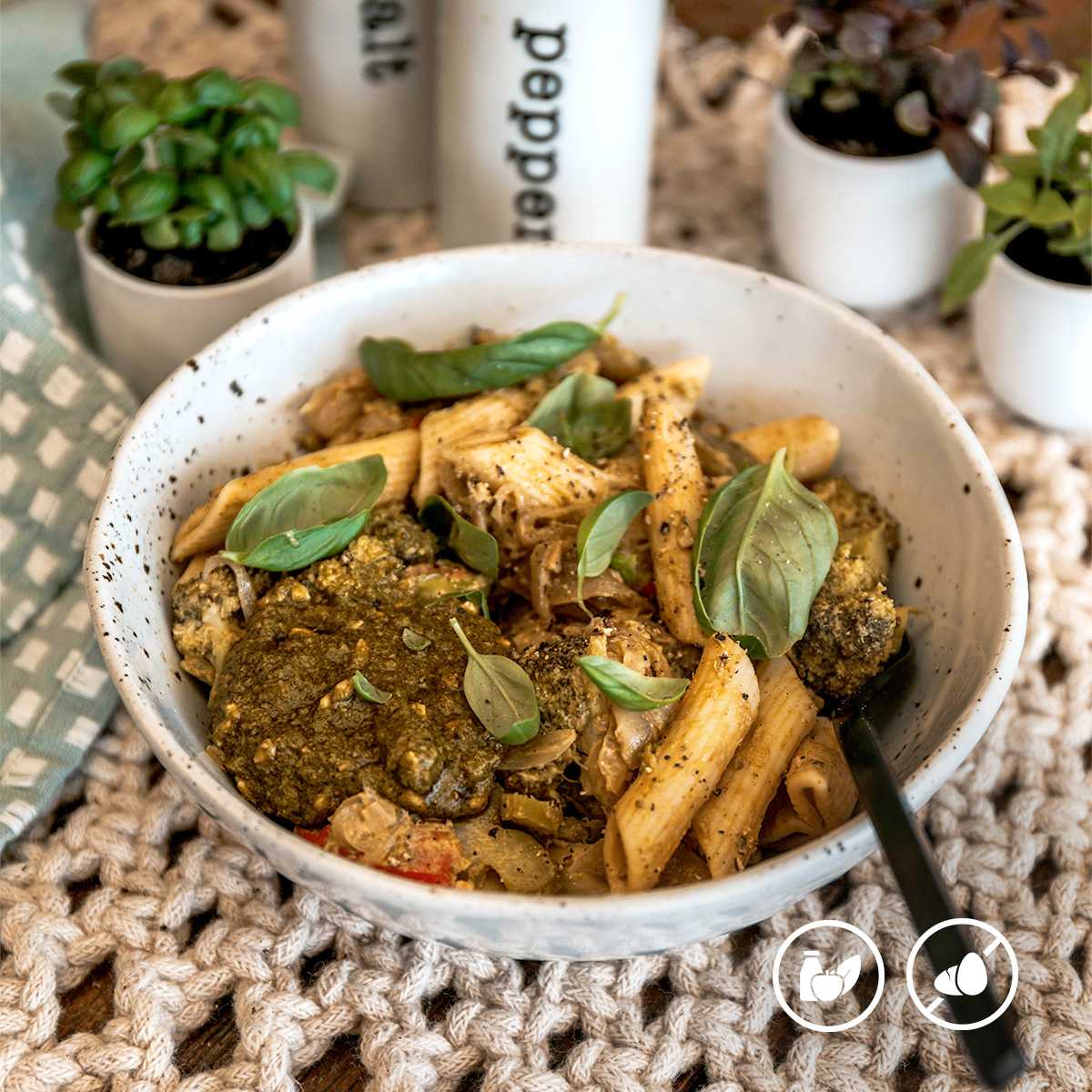 Vegetarian Pesto Pasta (Performance)