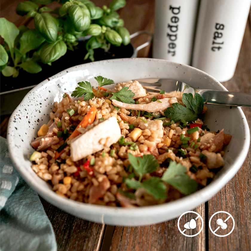 Chicken & Bacon Fried Rice (Shred)